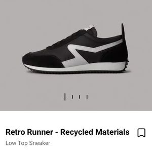 Rag & bone retro runner sneaker in black